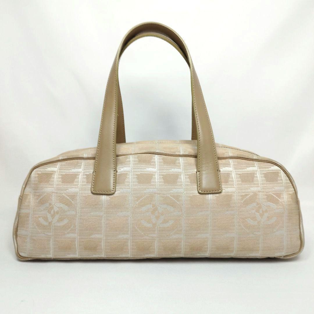 美品　CHANEL　シャネル　ニュートラベルライン　ミニボストン　ベージュ