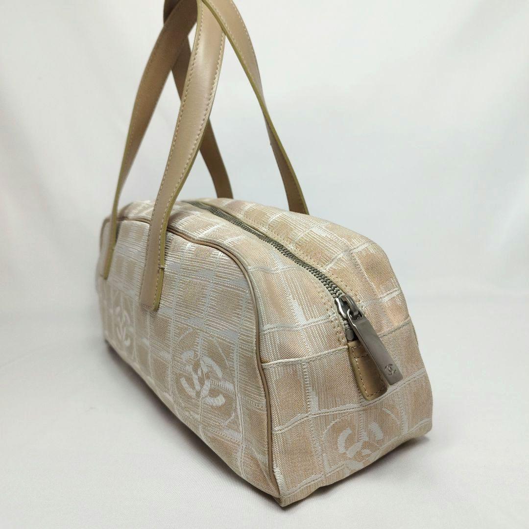 美品　CHANEL　シャネル　ニュートラベルライン　ミニボストン　ベージュ
