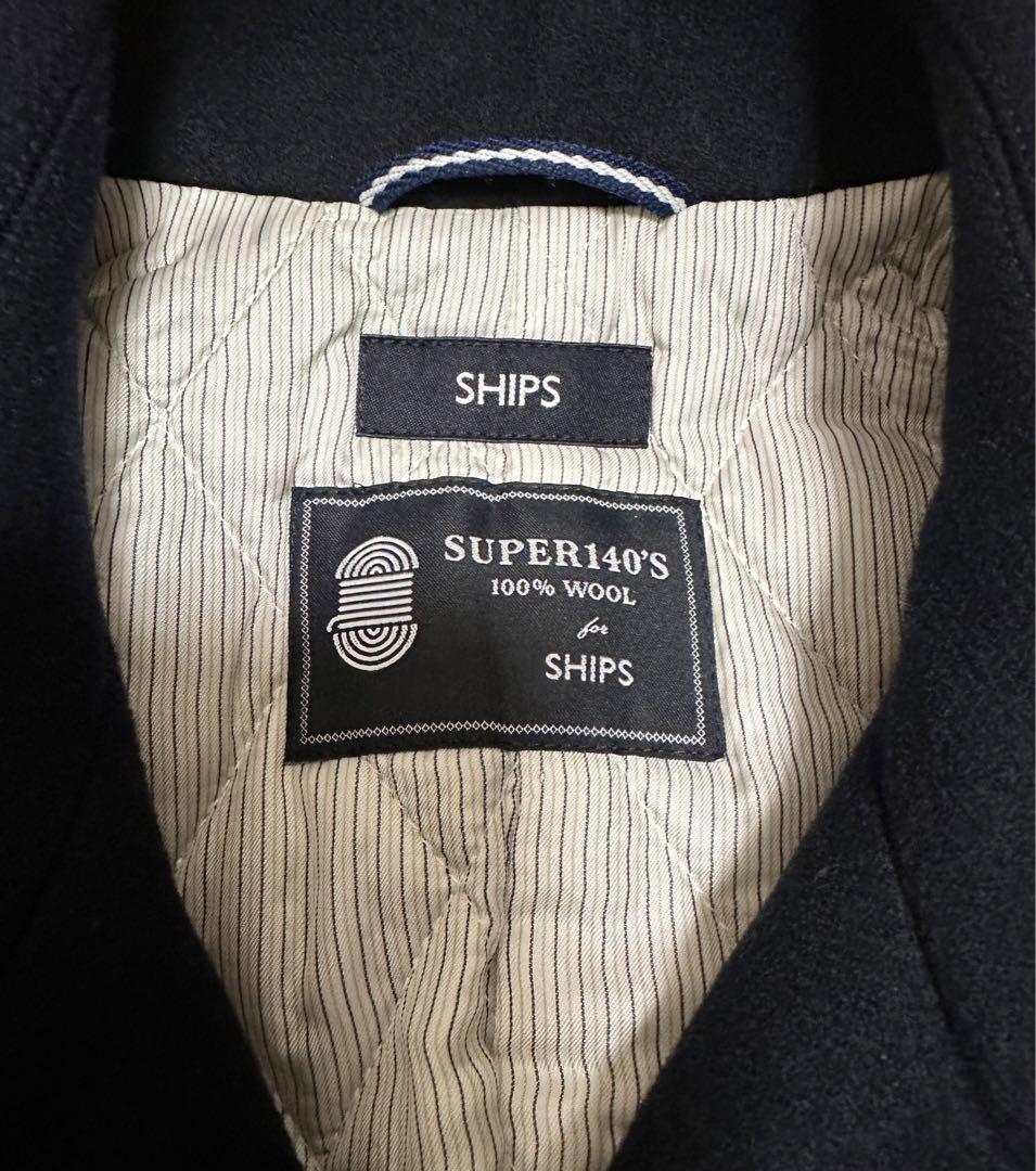 ⭐️SHIPS スーパー140'S メルトン ダブル ピーコート Mサイズ⭐️