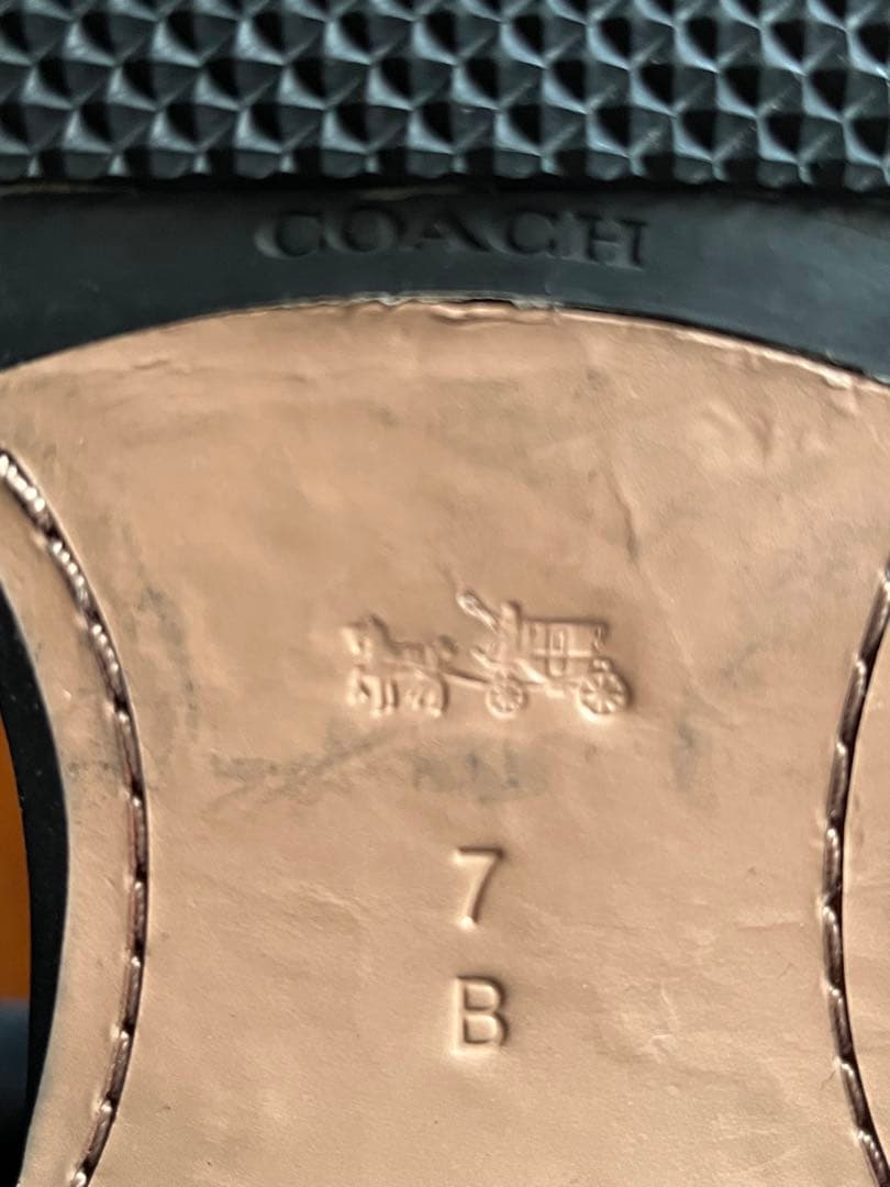 【COACH 】コーチ ムートンロングブーツ 黒 24cm 【COACH 】コーチ ムートンロングブーツ 黒 24cm