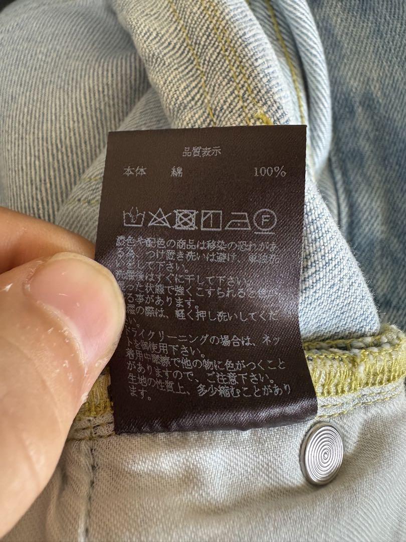 YUKI HASHIMOTO 22aw FRINGE WASHED JEANS