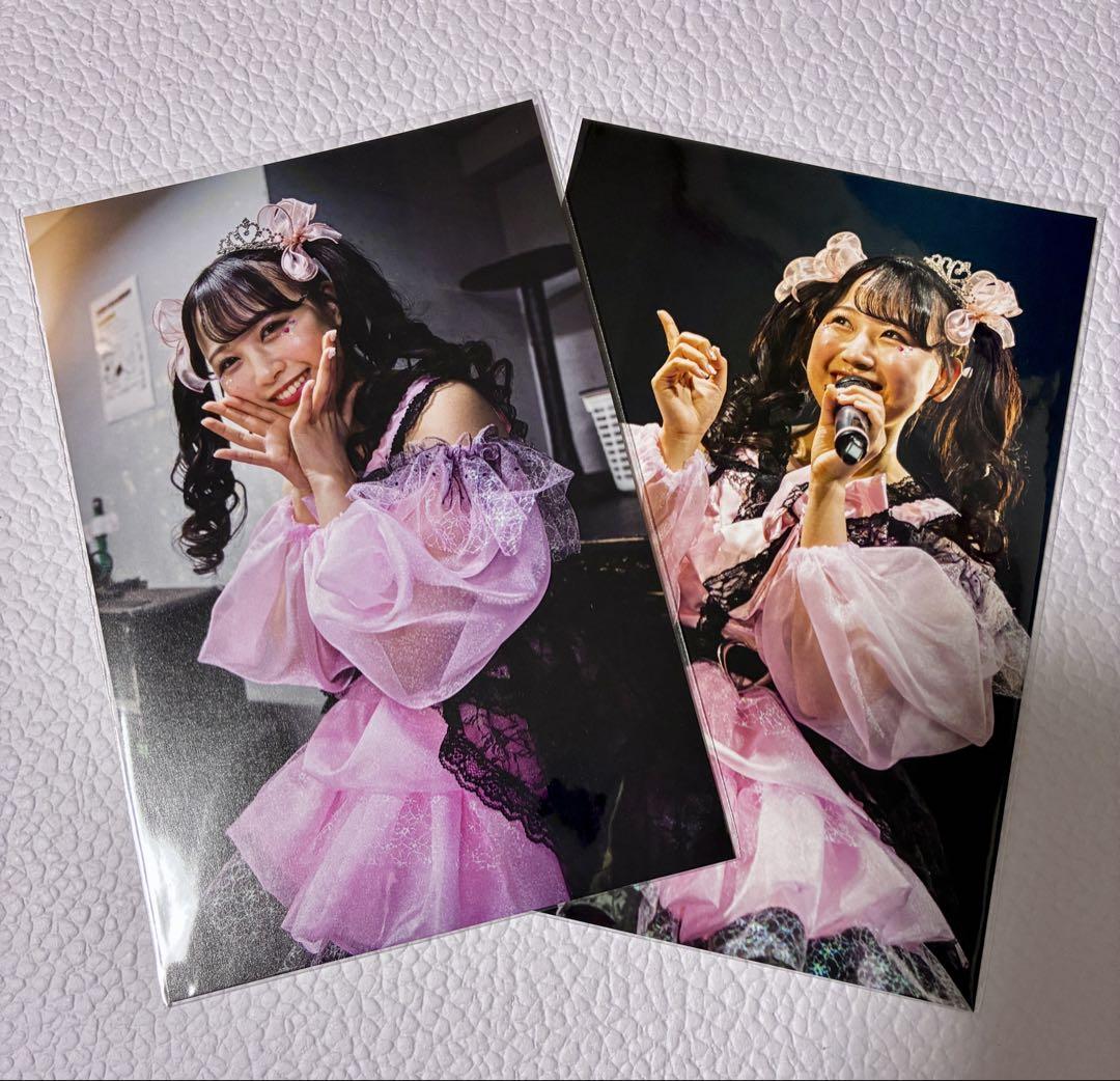 【限定値下げ中】松本かれん ポストカード フライヤー チェキ 美品】FRUITSZIPPER松本かれん ポストカード2点セット 生誕