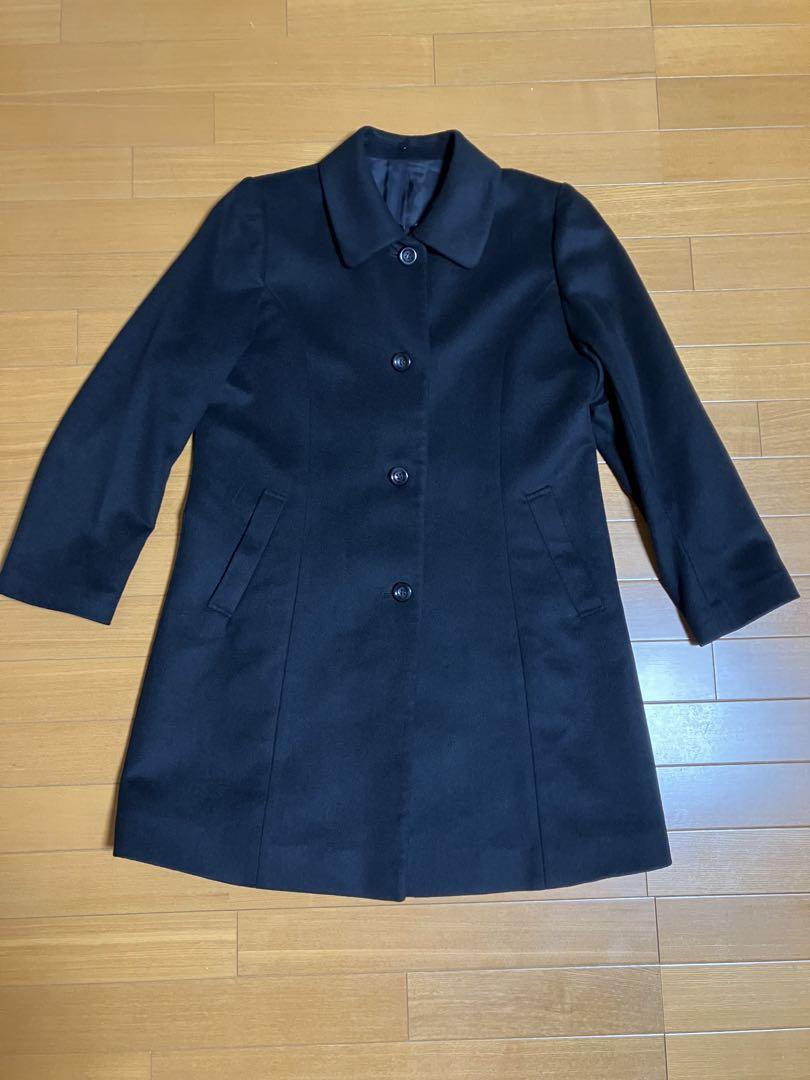 カシミヤ100%レディースステンカラーコート安く 買う