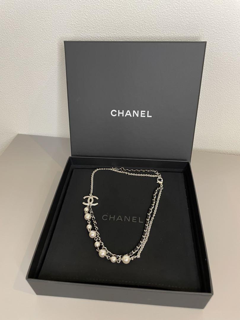 【パールとレザー♪】CHANEL ネックレス 新作CHANEL☆シャネル パールネックレス 入手困難 直営1点