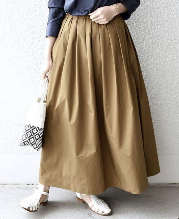 SHIPS Days シップスデイズ ロングプリーツギャザープリーツスカート