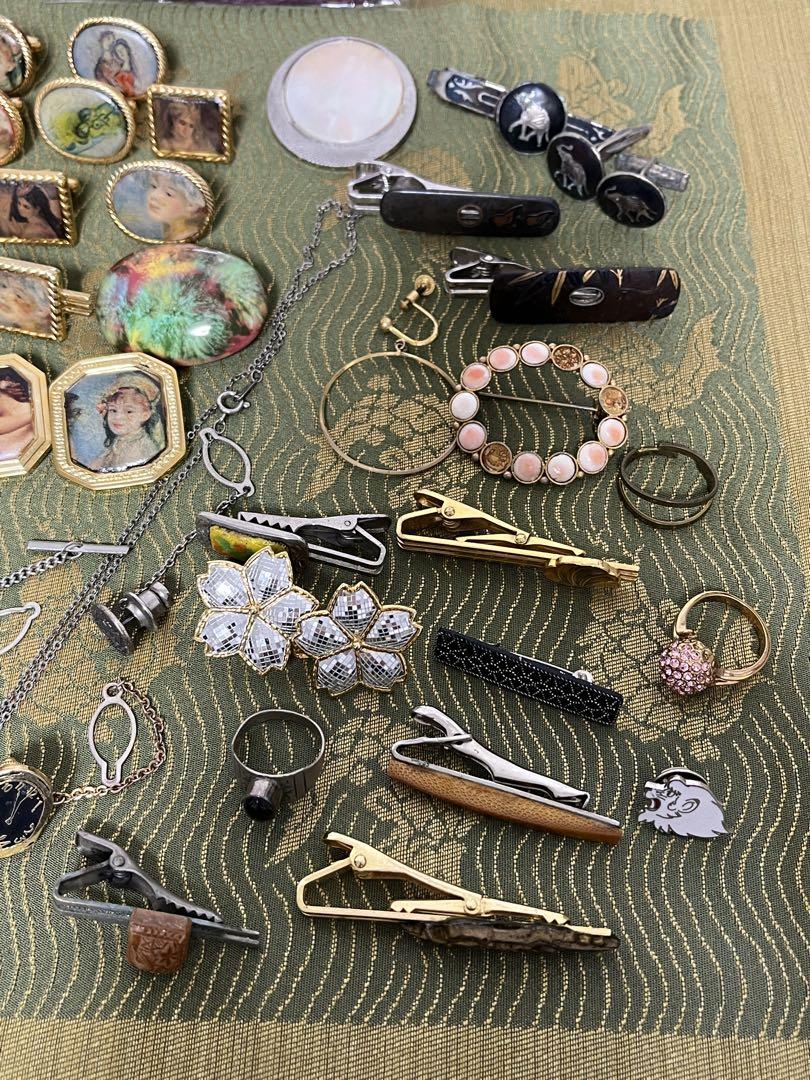 遺品整理 アクセサリー ヴィンテージ リング ネクタイピン