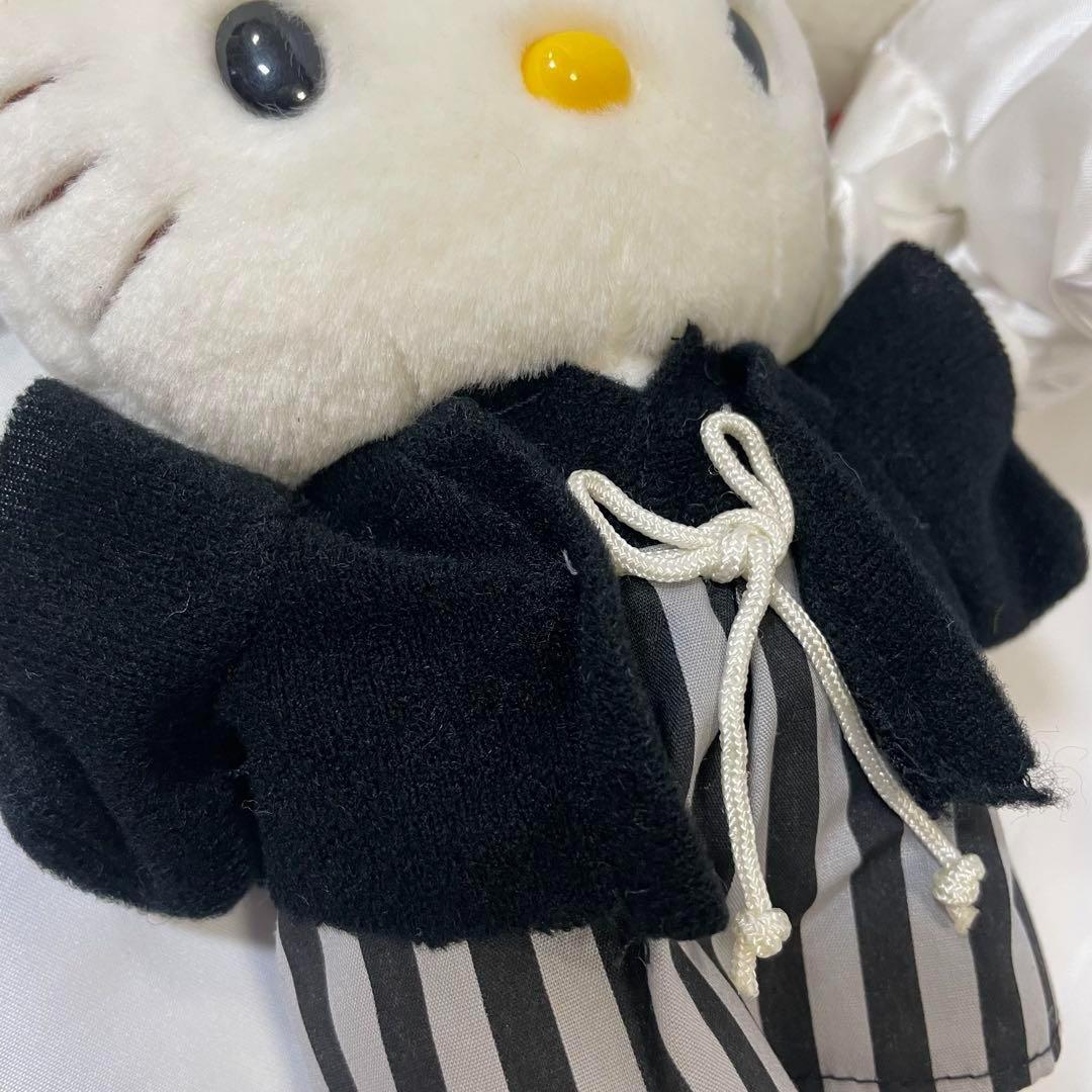 希少レトロ】97年製 和装ウェディングキティ ぬいぐるみ2体