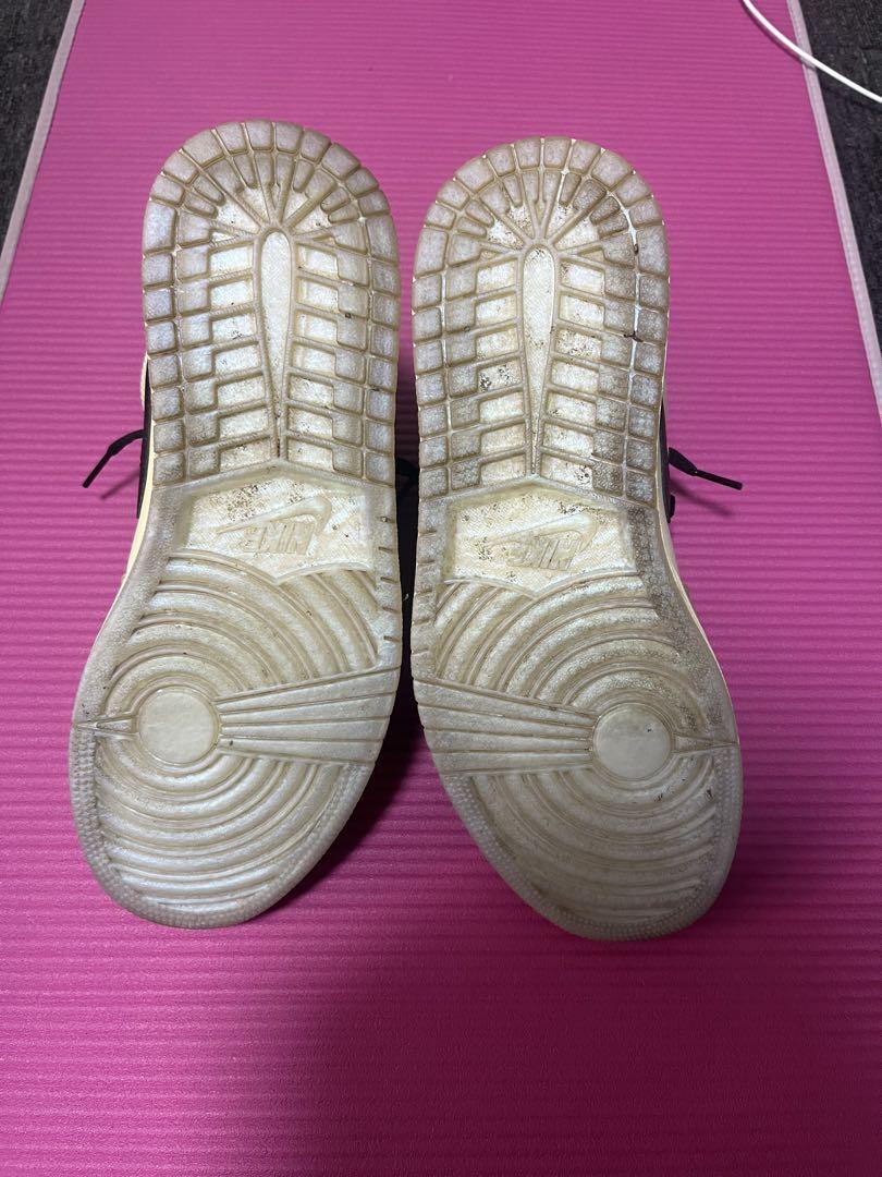 NIKE　エアジョーダン1ハイ　マッシュルーム　ウィメンズ26.5センチ　美中古