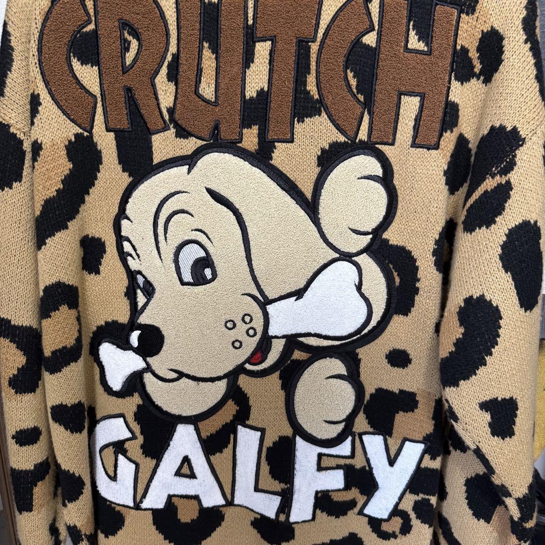GALFY ヒョウ柄 ニットセーター