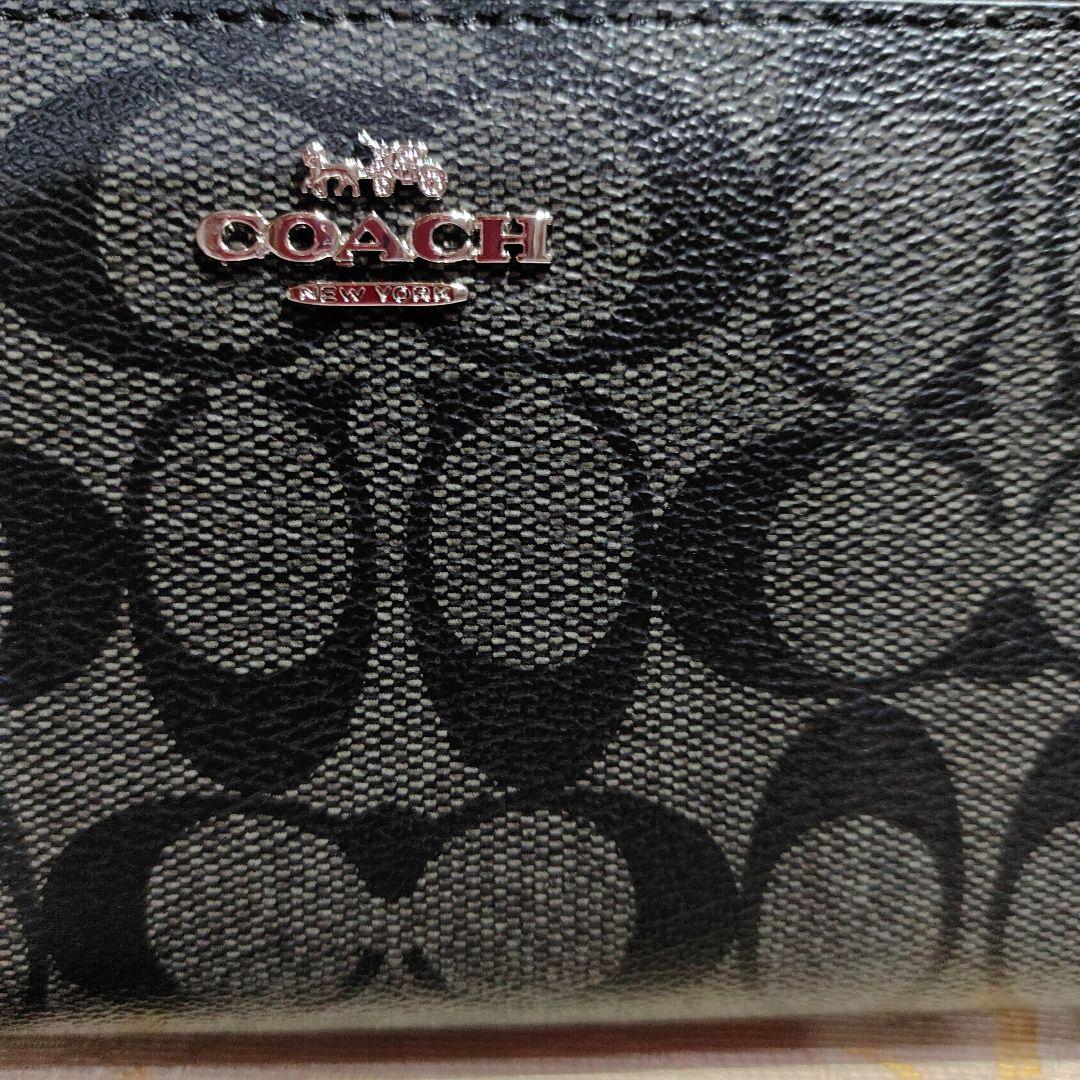 COACH ロゴ入り長財布 ブラックセール先着順