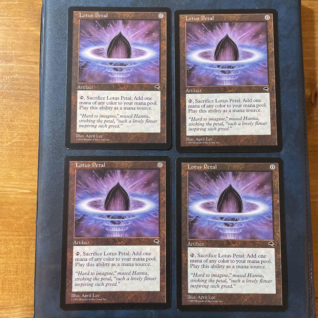 ご予約商品67発売 Mtg 水蓮の花びら Lotus Petal 英語版 4枚