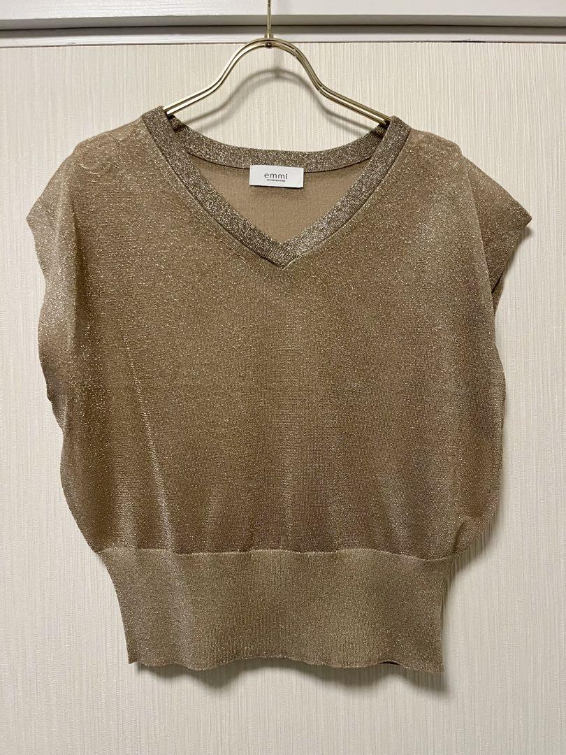 emmi 〗ラメシアーベスト♡ゴールド♡完売品