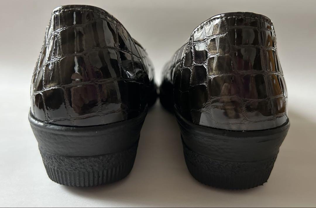 Gabor ガボール　クロコ型押し　フラットシューズ 美品