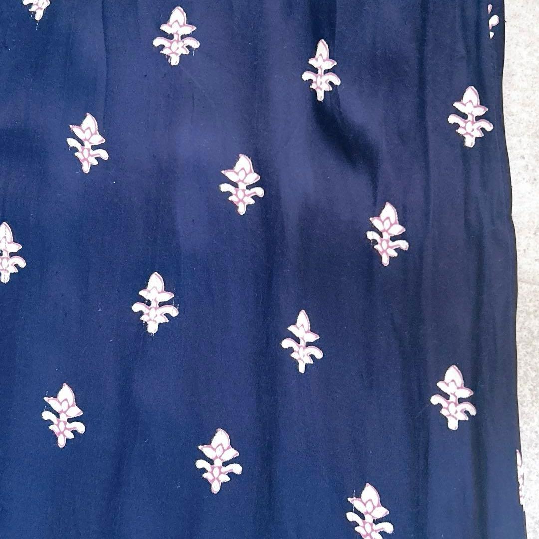 フラワープリント パネルドレス