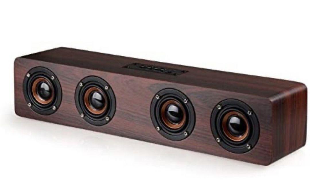 木製 Bluetoothスピーカー ワイヤレス 12W PC 日本語説明書