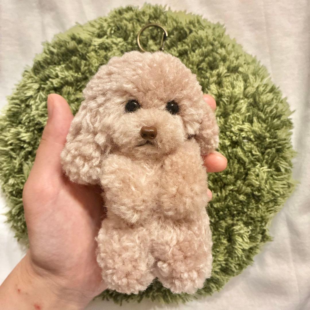 確認ページ　＊うるうるアシメトイプードル　毛糸キーホルダー＊ぬいぐるみマスコット