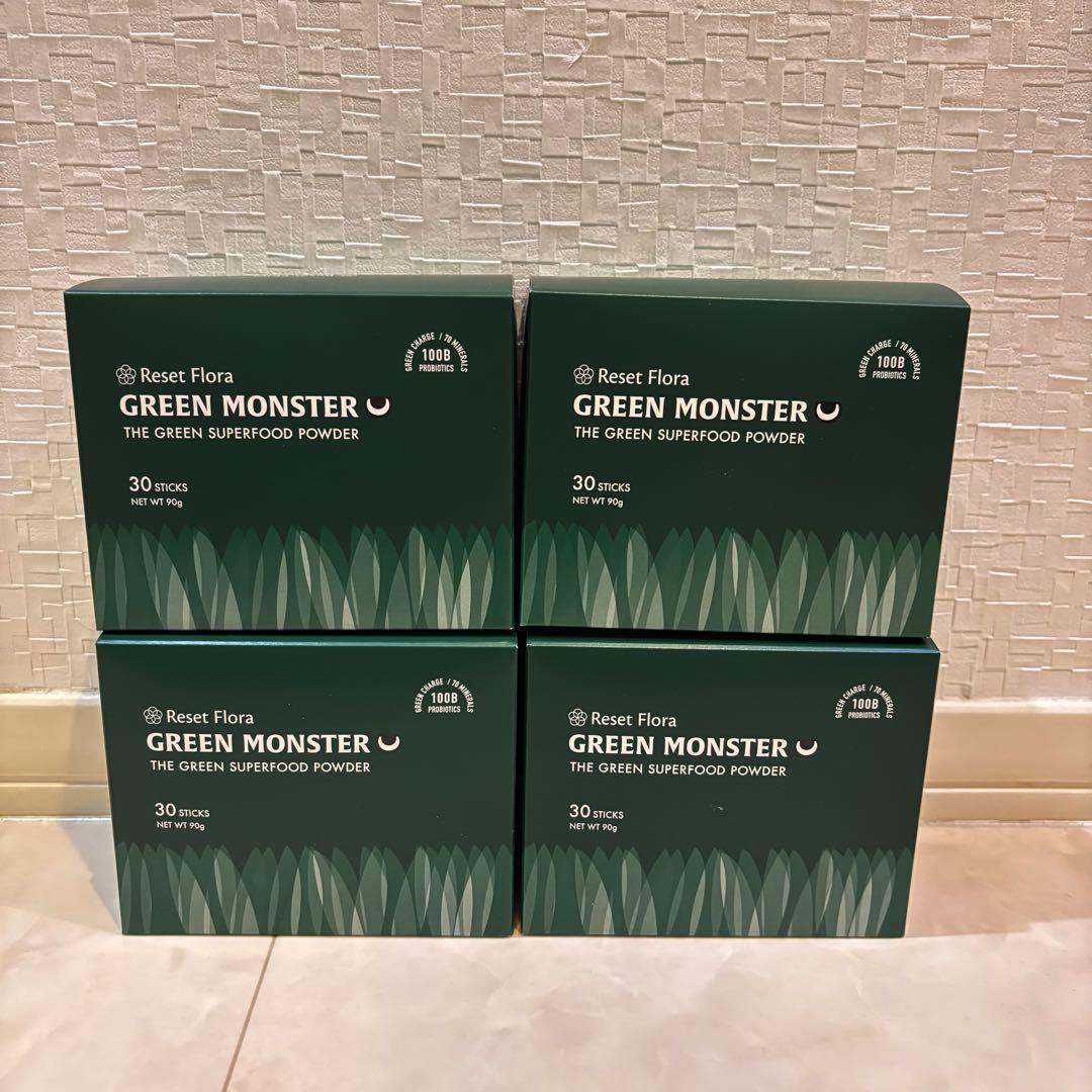 GREEN MONSTER グリーンモンスター 乳酸菌 ダイエット 野菜 4箱