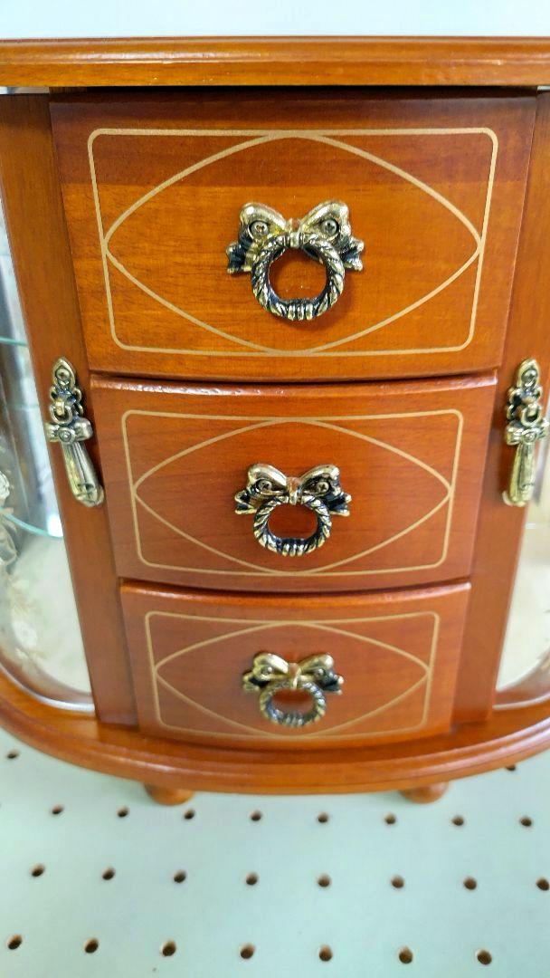 【美品未使用品】オルゴール　ジュエリーボックス　木箱　木製　アクセサリーBOX