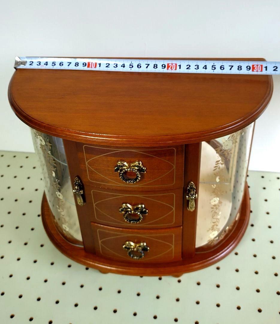 【美品未使用品】オルゴール　ジュエリーボックス　木箱　木製　アクセサリーBOX