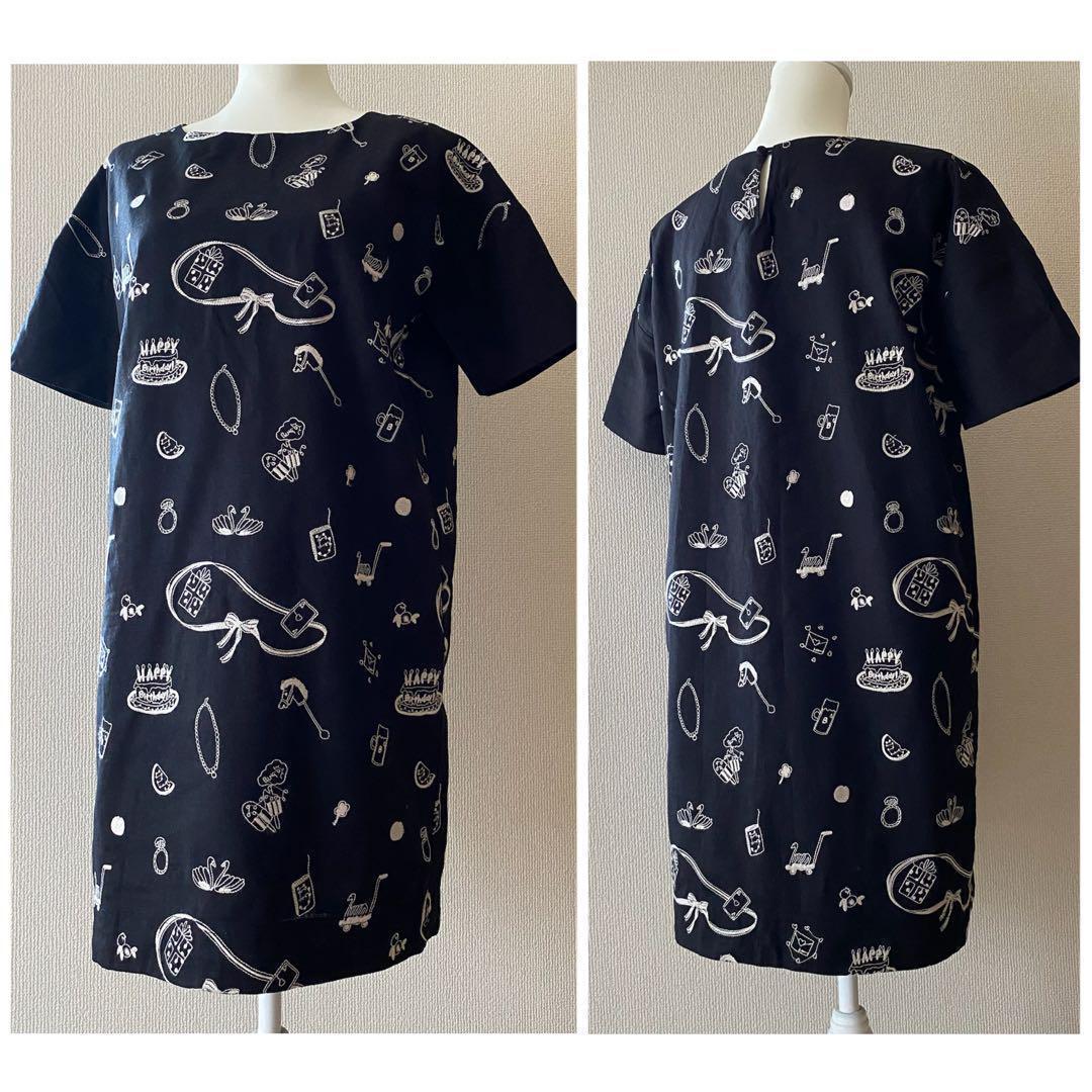 特価 black lippee franche 新品 刺繍 メルカリ - リネン混ワンピース ワンピース