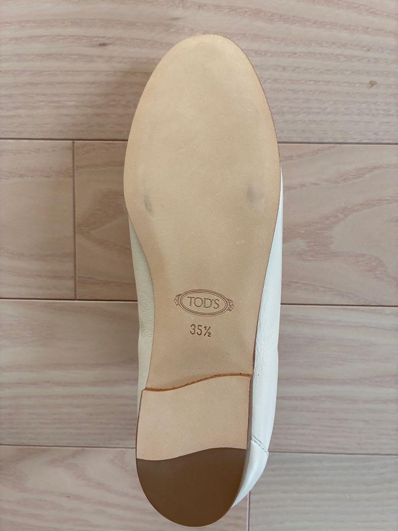TOD'S ホワイト ローファー