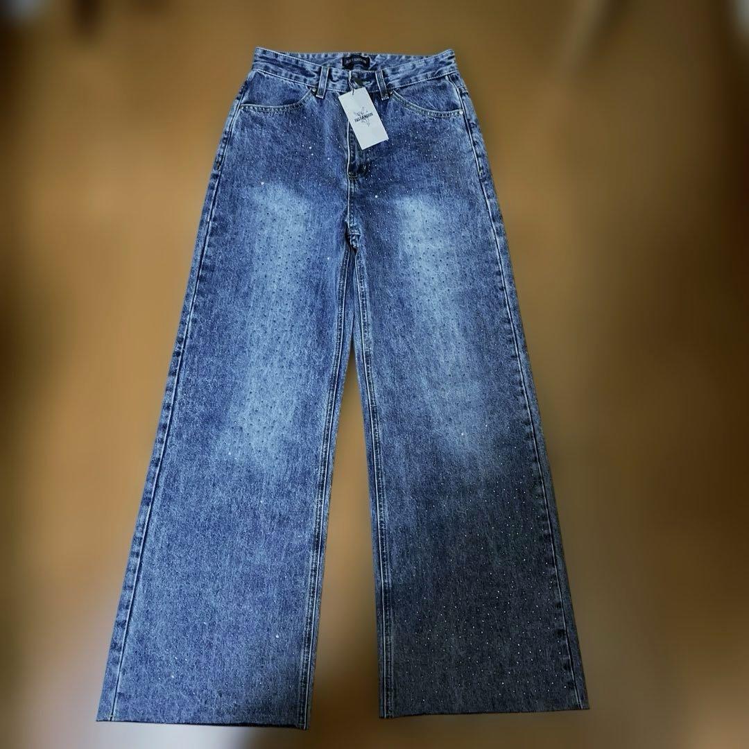 新品未使用‼︎JASTANOONラインストーンジーンズ♡中町綾