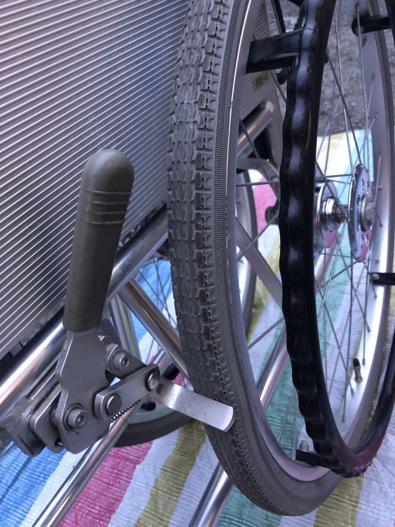 (送料無料)自走用車椅子 チェック柄