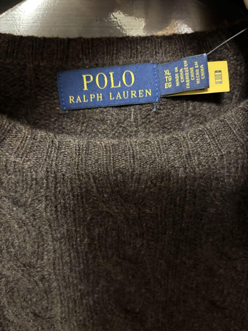 【新品未使用品】Polo Ralph Lauren ケーブルニットウールカシミヤ
