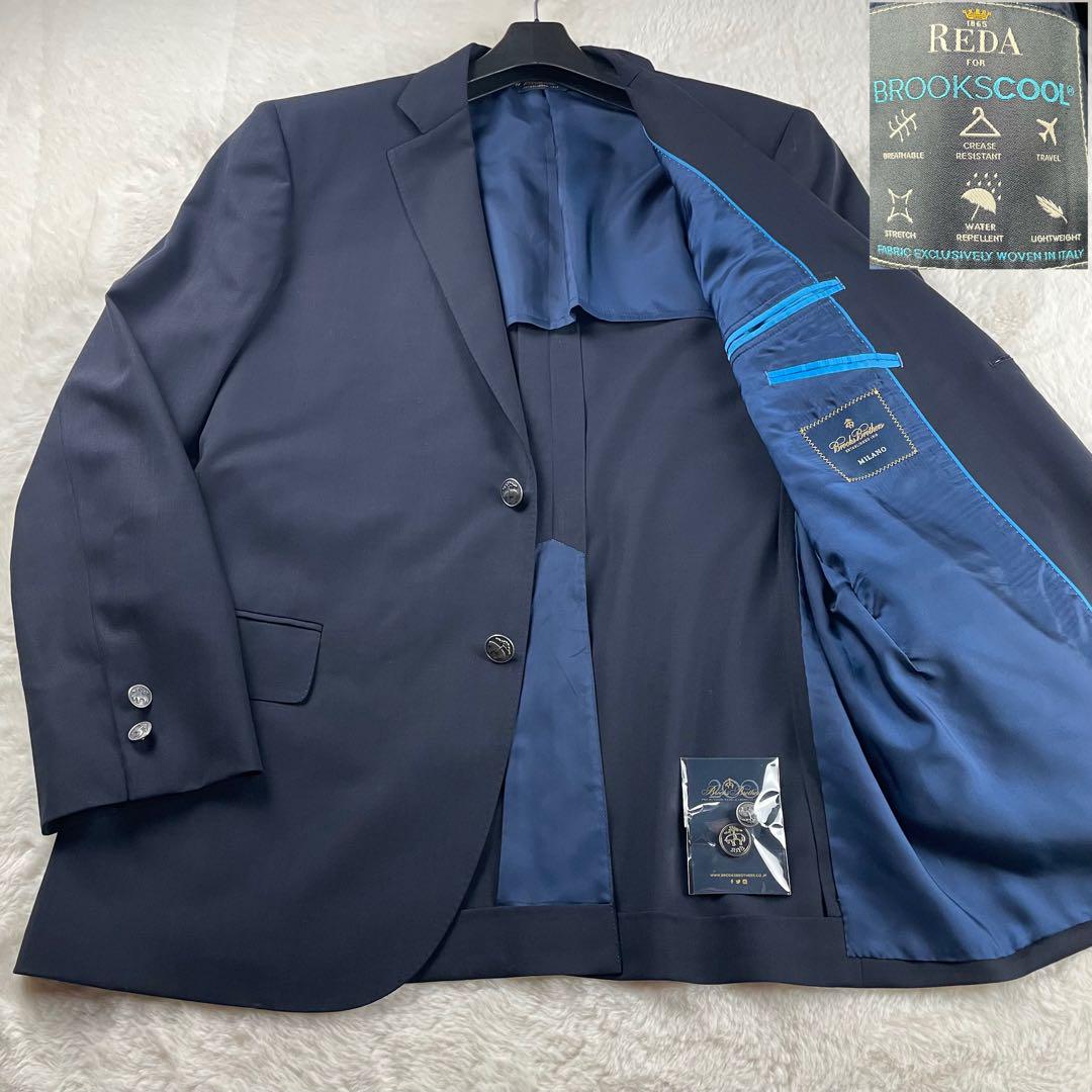 極美品 Brooks Brothers REDA 紺ブレ 銀ボタン 42SHT