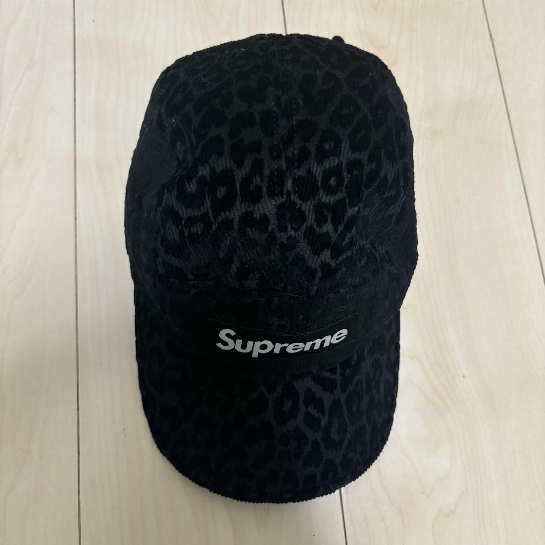 Supreme レオパード　キャップ　コーデュロイ