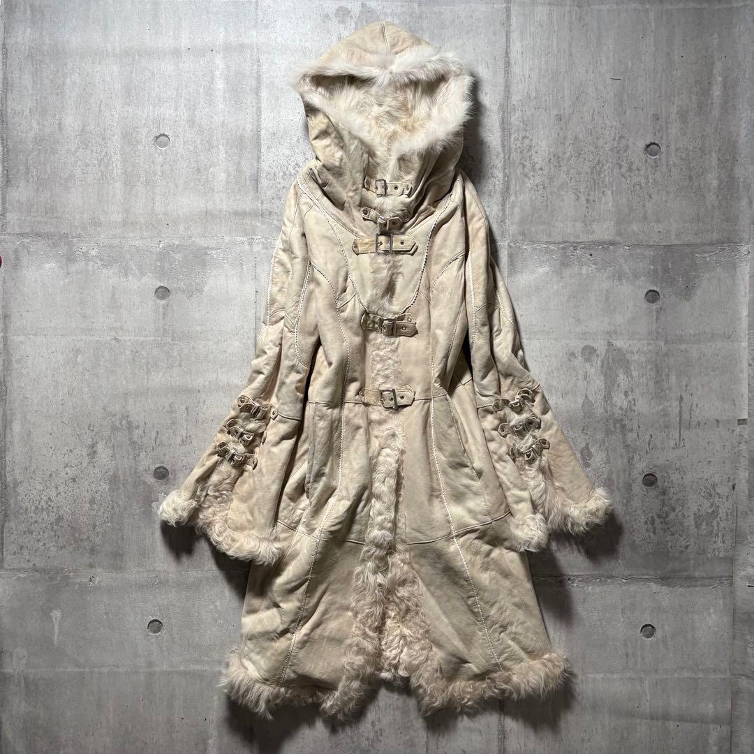 00s mouton far jacket belt gimmick y2k - メルカリ 00s mouton far jacket belt gimmick y2k - メルカリ
