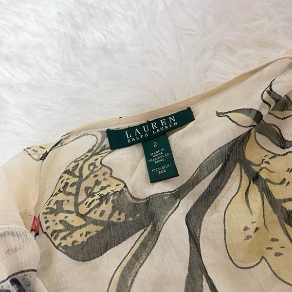 LDH03RALPH LAUREN ラルフローレン ワンピース 花柄 シフォン