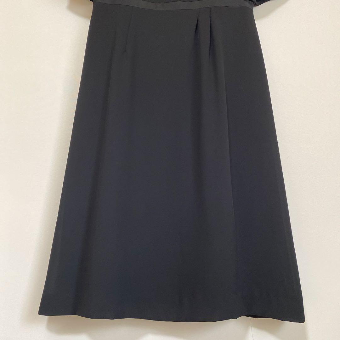 ユキトリイ 黒 ブラック ワンピース 11AR ストレッチ 春夏 DMW