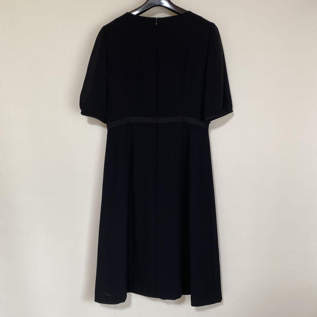 ユキトリイ 黒 ブラック ワンピース 11AR ストレッチ 春夏 DMW