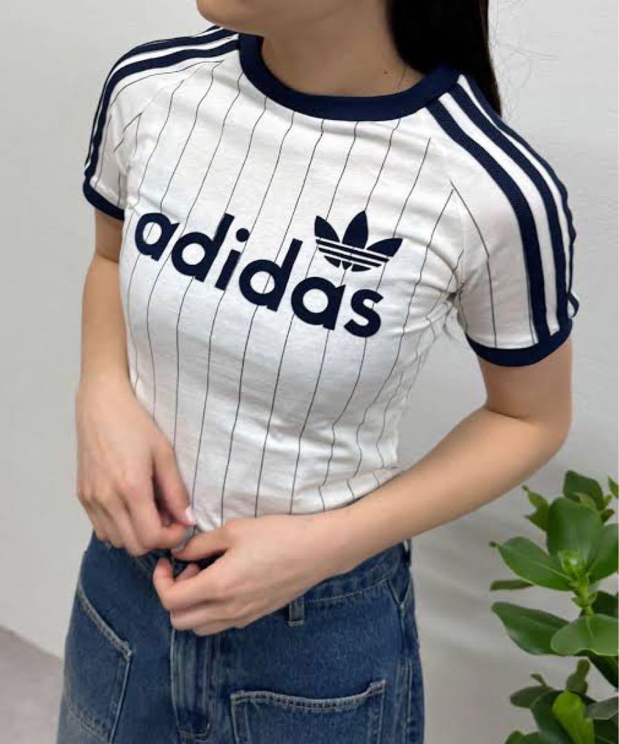adidas リニアグラフィック Tシャツ ストライプ ボーダー adidas リニアグラフィック Tシャツ ストライプ ボーダー - メルカリ