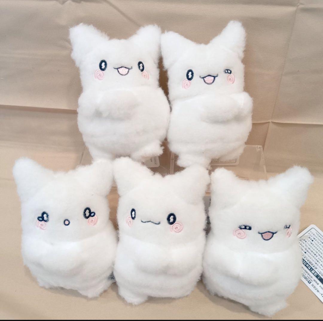 はなまるおばけ HUGクリップマスコット ぬいぐるみ 全5種セット