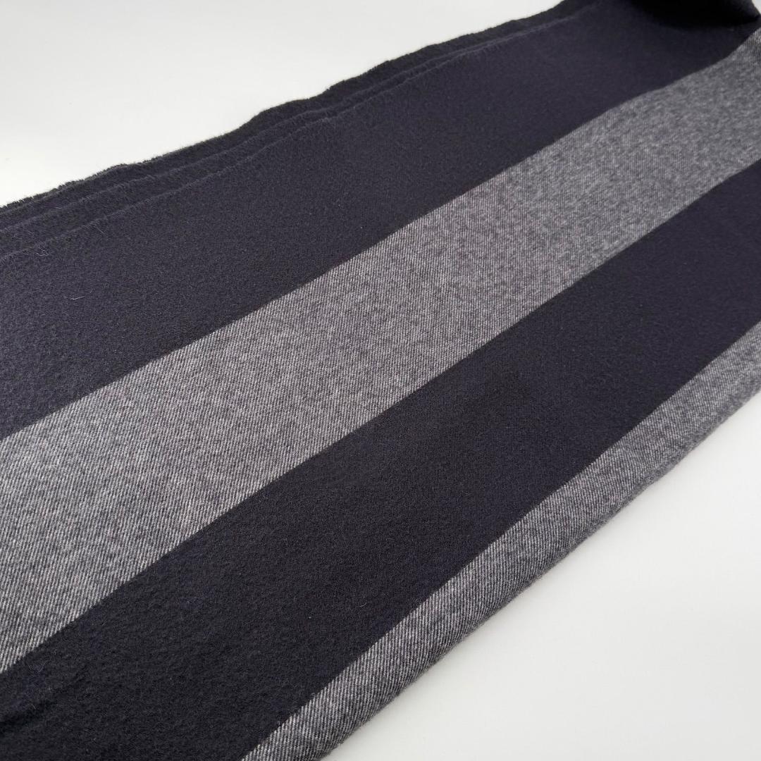 15463✨美品✨ジョンストンズ カシミヤ100% 大判 マフラー ストライプ 15463✨美品✨ジョンストンズ カシミヤ100% 大判 マフラー ストライプ