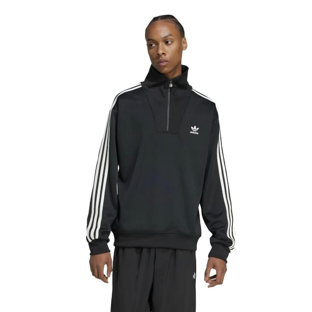 新品★adidas★黒3XL★ファンネルネックトラックトップ★ジャージ★男女兼用