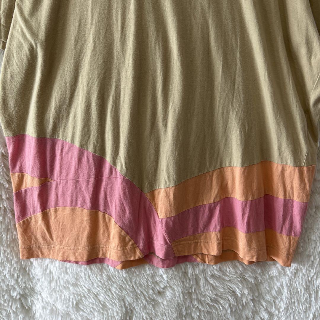 COMME des GARÇONS M Tシャツ ベージュ　ピンク　オレンジ