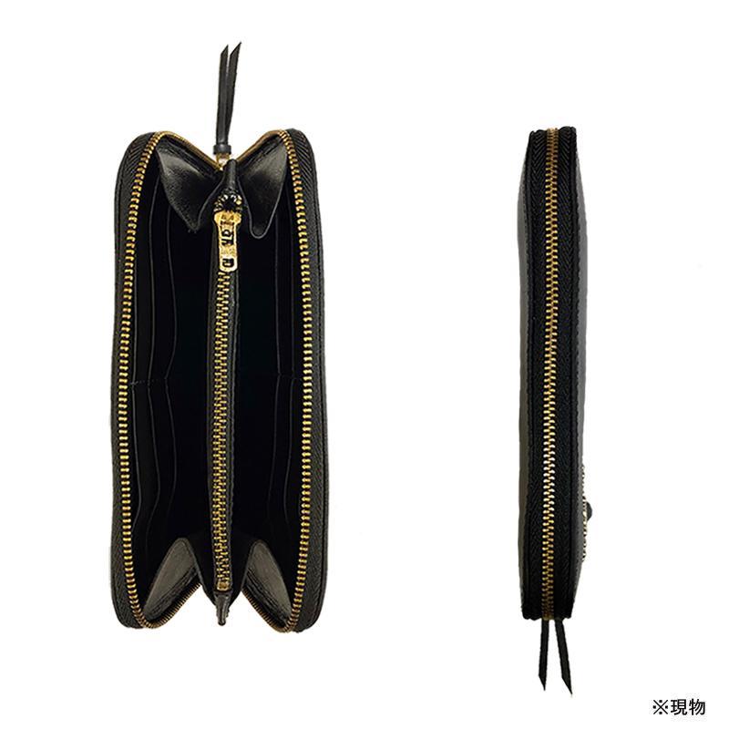 HTC STAR BURST ZIPPER WALLET BLACK 財布 革