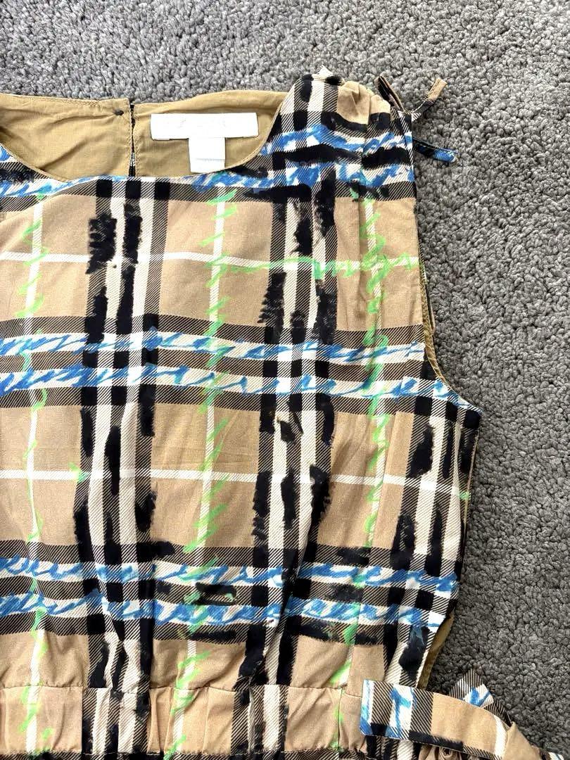 難あり BURBERRY ノバチェックワンピース 7Y 130 120