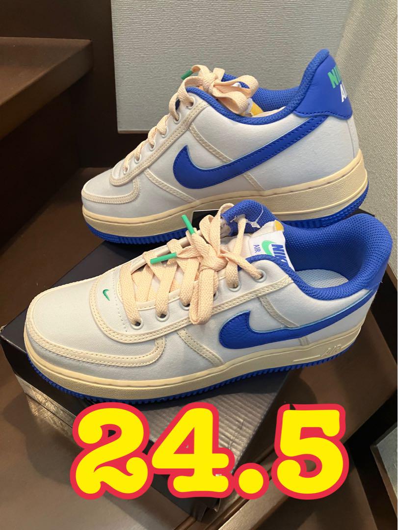 ●24.5ブルーホワイト　NIKE エアフォース1