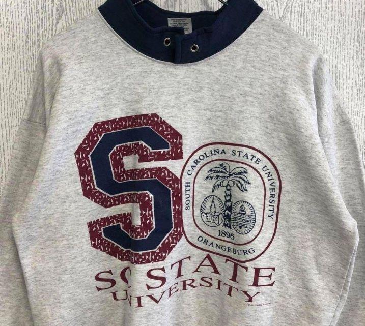 USA製☆カレッジ　プリントロゴ　スウェット　トレーナー　XL 大学　古着
