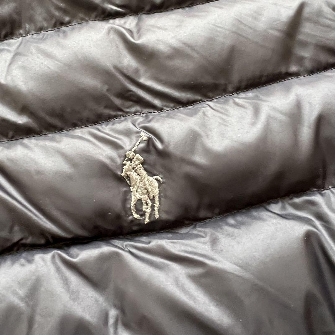 Polo Ralph Lauren ダウンジャケット 刺繍ロゴ ブラックC10