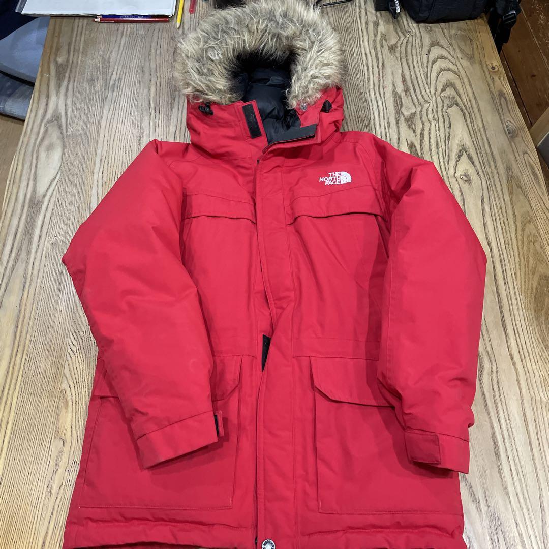 THE NORTH FACE 赤 フード付きコート140サイズ
