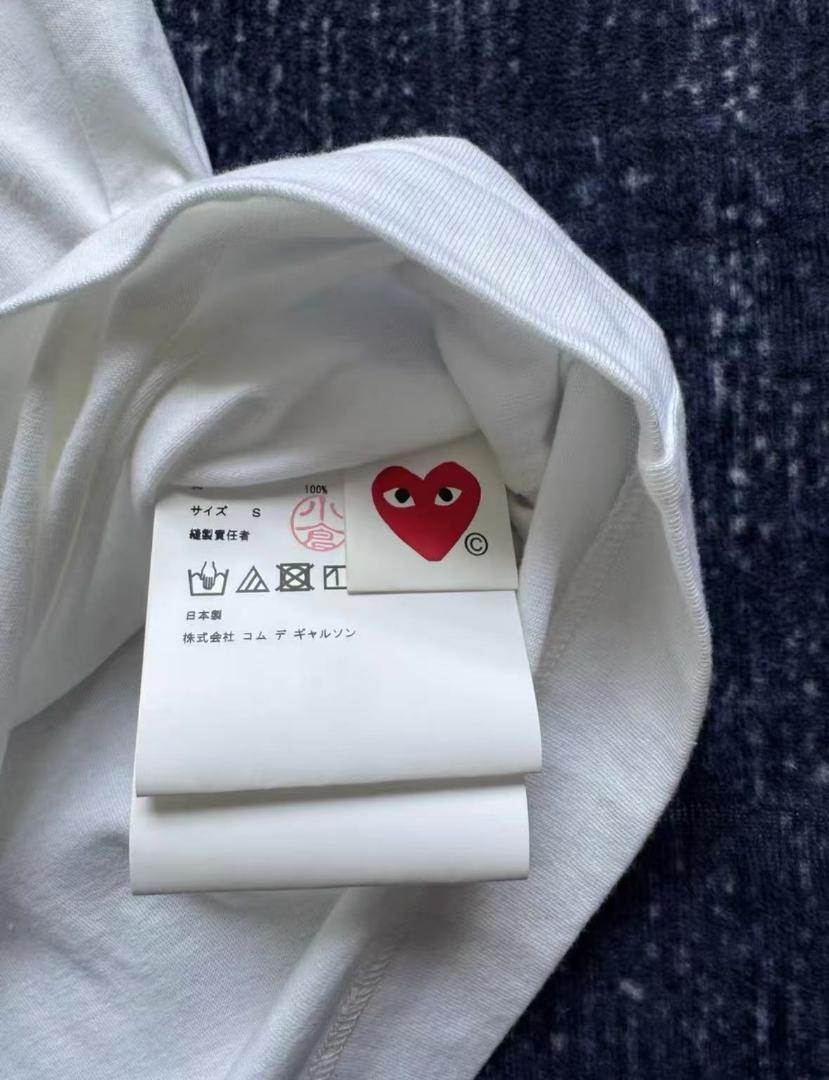 PLAY COMME des GARÇONS ハート型のドットTシャツ S