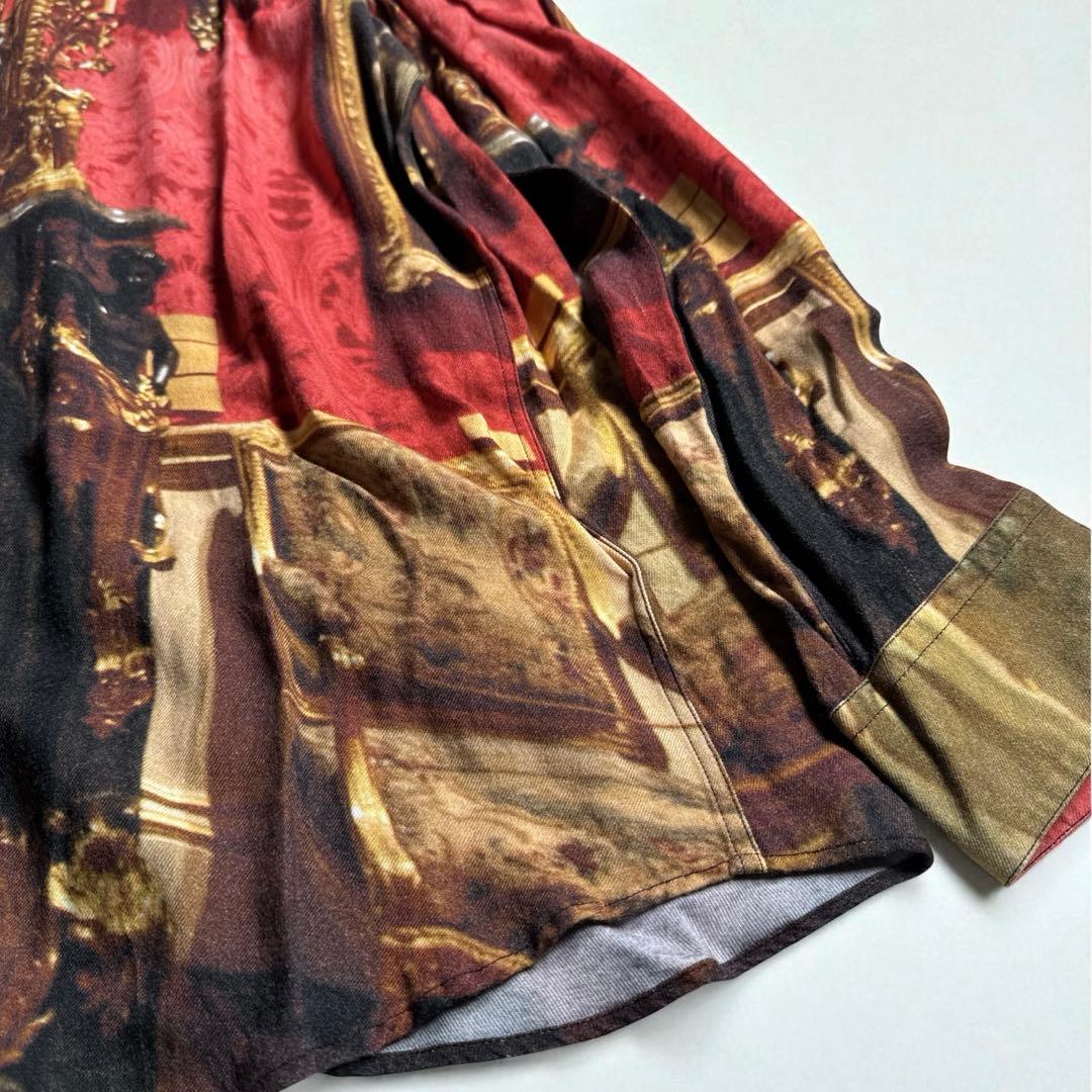 【名作】Vivienne Westwood 総転写プリント ボタンダウンシャツ