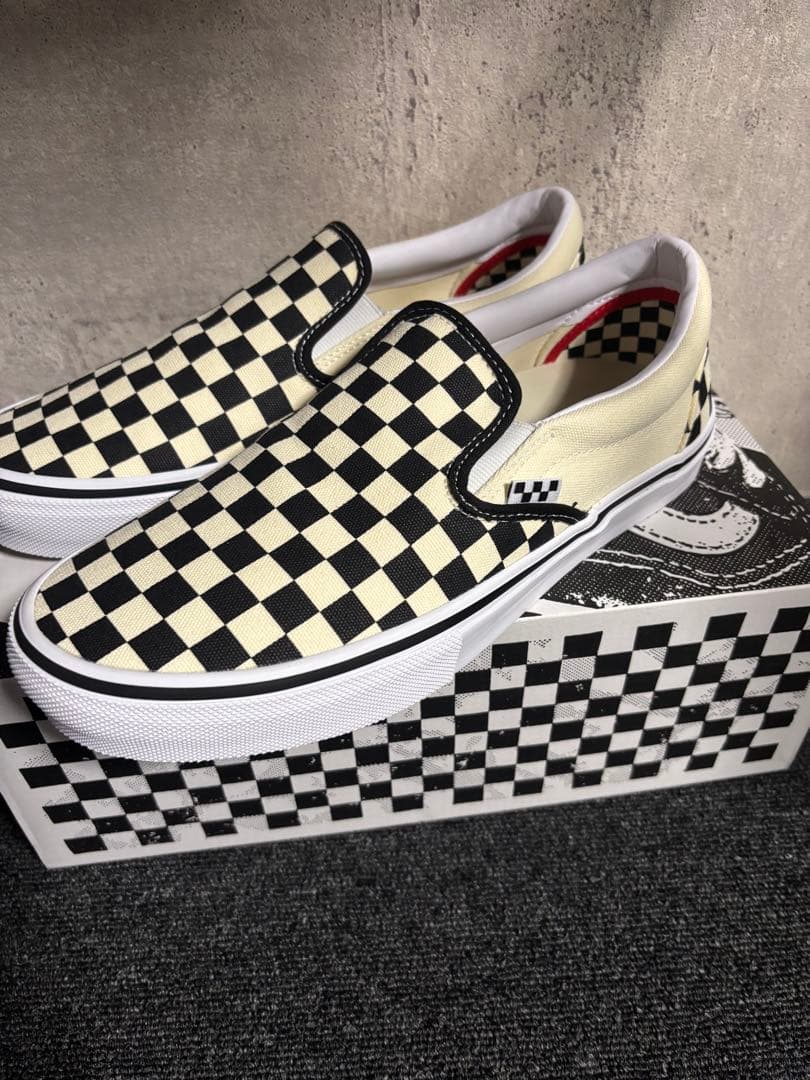 vans skate スリッポン　チェッカー　27.5 新品
