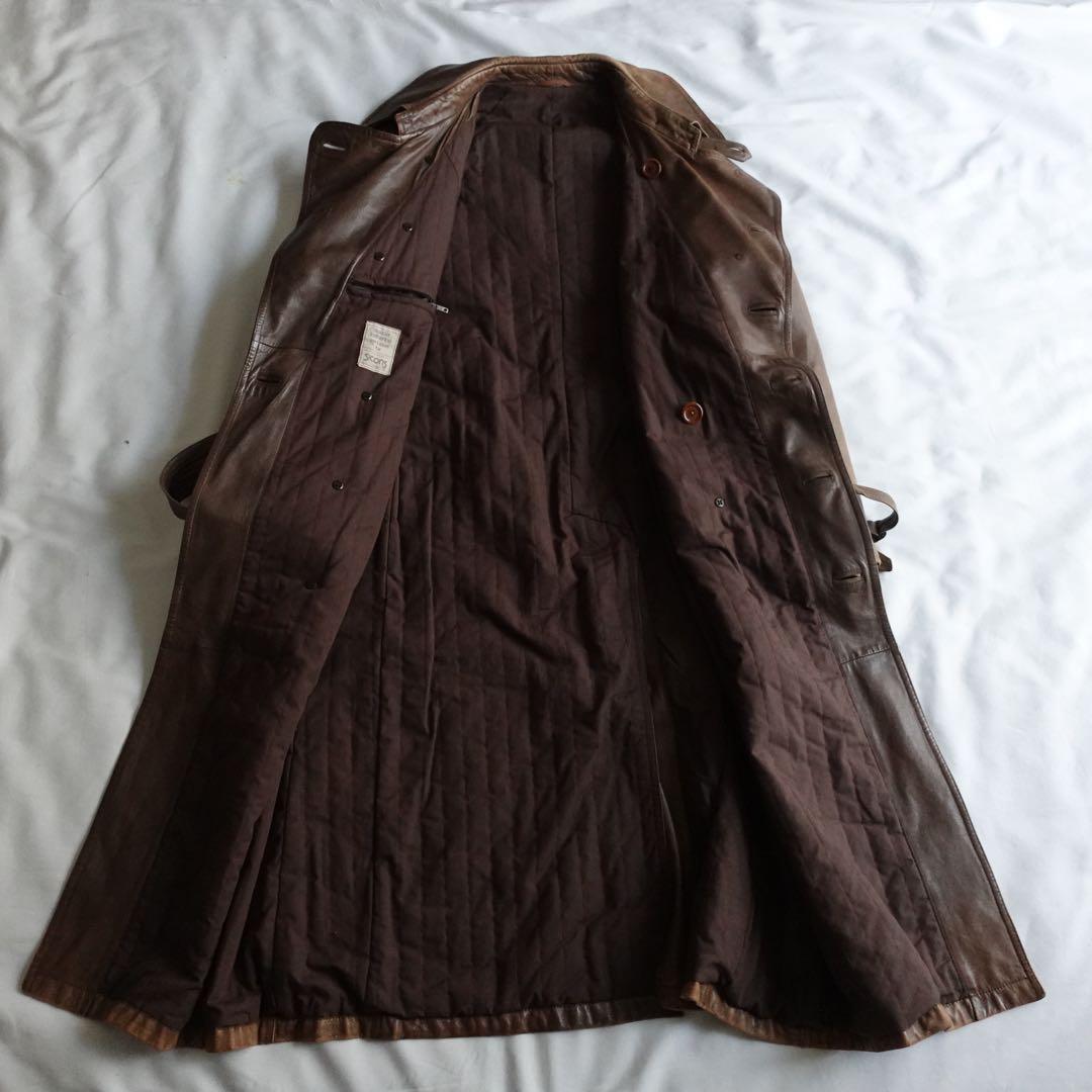 【70s】Euro Vintage All Leather TrenchCoat