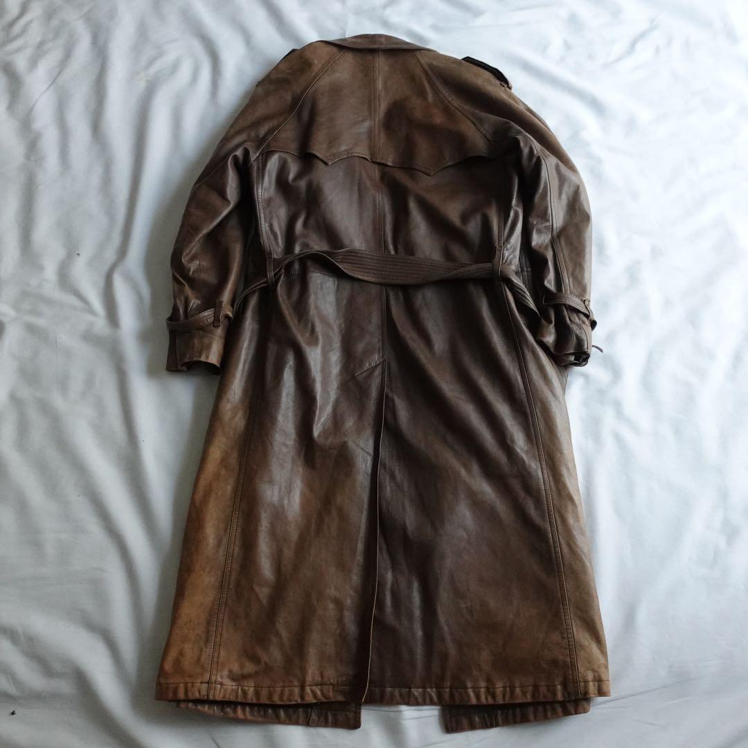 【70s】Euro Vintage All Leather TrenchCoat